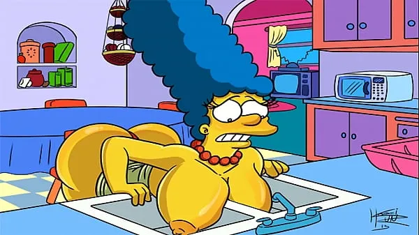 Nuevo Los Simpsons Hentai - Marge Sexy (GIF megatubo