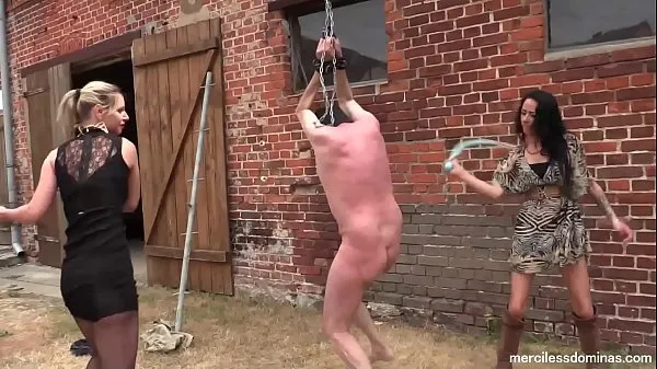 New Geprügelt - Hard Outdoor Whipping with SweetBaby and Lady Deluxe mega Tube
