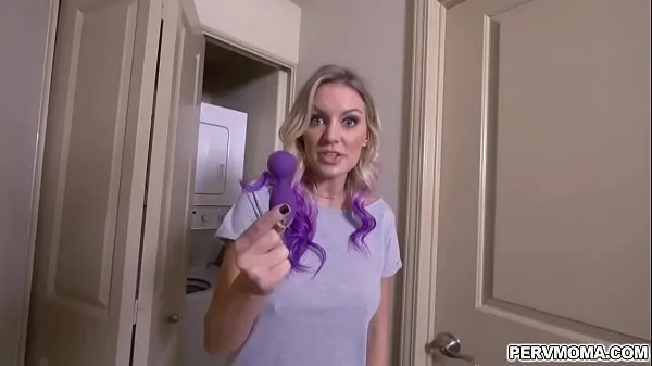 New Perv stepmom caught by her stepson playing herself with his sex toy mega Tube