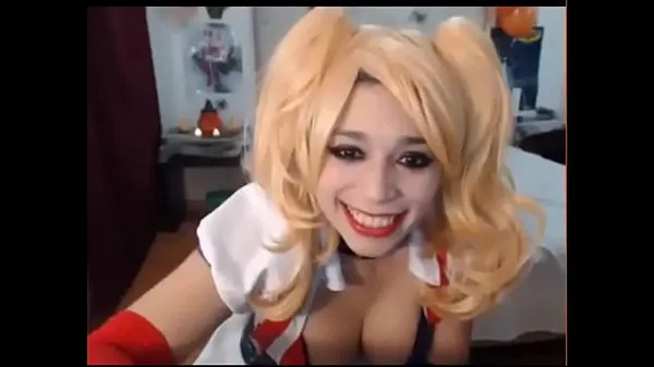 New super hot blond babe on cam playing with her pussy in cosplay mega Tube