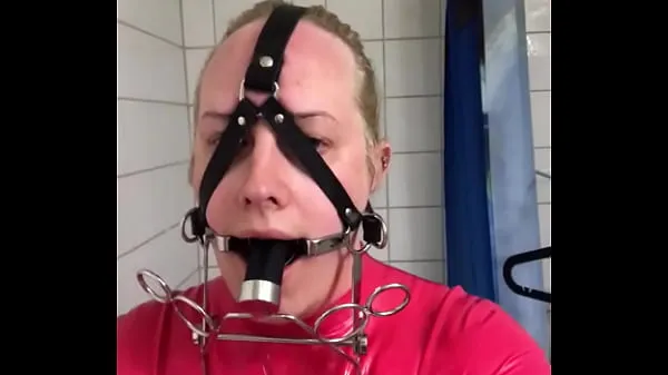 Új Latexdress and gag mega cső