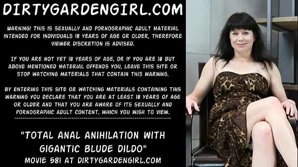 Neue Dirtygardengirl Totale Anal-Anihilation mit gigantischem bludem DildoMega-Tube