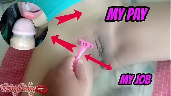 New Helped shave my step sister and paid me off with a nice blowjob mega Tube