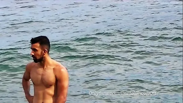 Nuevo Dan Jerking de playa al aire libre en solitario megatubo