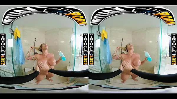 New Busty Blonde MILF Robbin Banx Seduces Step Son In Shower mega Tube