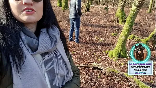 Nuevo el día de alentine Pegging en el bosque Sorpresa Woodland Public Femdom FLR Bondage BDSM FULL VIDEO Training Zero Strapon megatubo