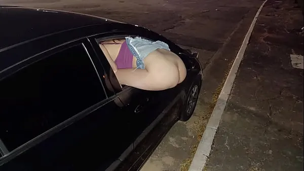 New Married with ass out the window offering ass to everyone on the street in public mega Tube