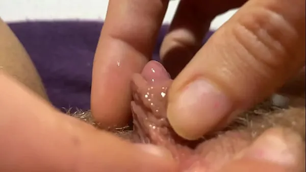 Nyt huge clit jerking orgasm extreme closeup megarør
