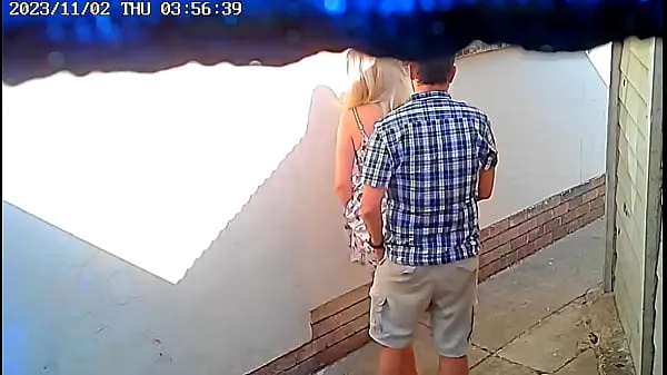 Νέο Daring couple caught fucking in public on cctv camera mega Tube