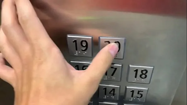 Nowy Sex in public, in the elevator with a stranger and they catch us mega kanał