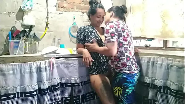 Since my husband is not in town, I call my best friend for wild lesbian sex mega Tube mới