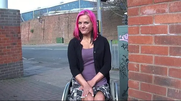 Wheelchair bound Leah Caprice in uk flashing and outdoor nudity Tiub mega baharu